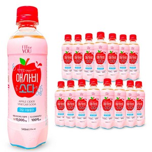 4 핏포유 스파클링 애사비소다, 12개, 340ml
