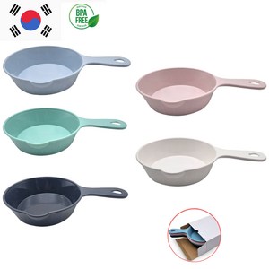 굿오버 국내산 손잡이 앞접시 세트 접시, 5개, 혼합