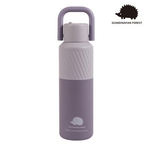 스칸디나비안 포레스트 빅핸들 보온병 텀블러 600ml SC-600AU 원터치 304스텐레스, 1개, 0.6L, 파스텔퍼플