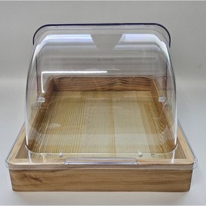 빵진열 푸드박스 푸드커버 진열트레이 돔커버 돔박스, 1개, 푸드박스 뚜껑만 (높은)세로열림 중