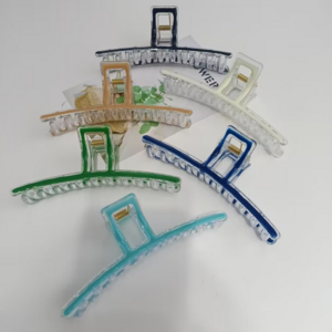 위시비아 13mm 대형 빅사이즈 유광 헤어집게핀 6종 1세트