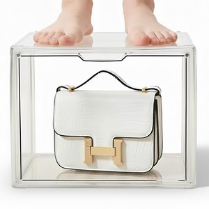 McEDA 아크릴 케이스 가방 피규어 보관함 장식장, 1개