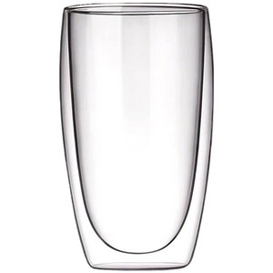 1+1 단열 이중 유리컵 세트 430ml 더블 글라스 2중 내열 카페 유리 컵 더블월 이중컵 커피 홈카페 유리잔, COU0110A(2개입, 1세트
