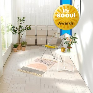 자취생활연구소 북유럽풍 촘촘한 일자형 분리형 바닥재, 그레이, 9개