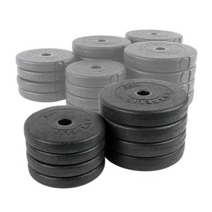 핫템 조립식 PVC 바벨 원판 경량원판 25mm 아령 덤벨 역기봉 바벨바, 블랙, 2개, 3kg