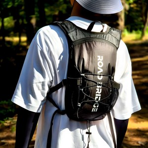 로드브릿지 초경량 트레일러닝 백팩 10L, 1개, 블랙