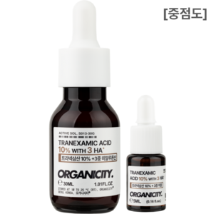 OGC 트라넥삼산 10% 위드 히알루론산3 멜라닌 기미 미백 앰플 (중점도), 1개, 30ml, 10% 트라넥삼산