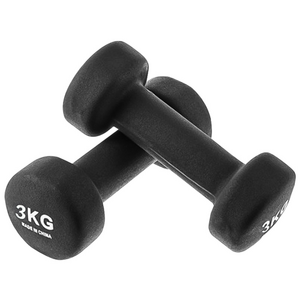 클래식 논슬립 아령 덤벨, 2개, 3kg
