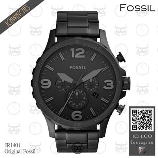美國FOSSIL JR1401 重裝教士系列全黑男士手錶,展現您的成熟魅力與獨特品味