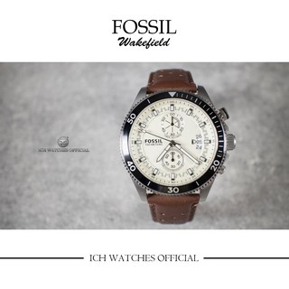 Fossil 美國Fossil CH2945 藍色錶盤皮革腕錶 時尚男錶