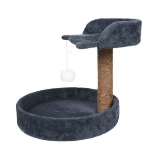 寵傢好 貓頭款貓爬架 貓跳台 貓抓柱 貓咪抓板 貓咪屋 寵物玩具, 深灰色, 1個
