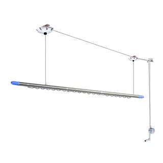 單桿式升降衣架 不含桿, 銀色