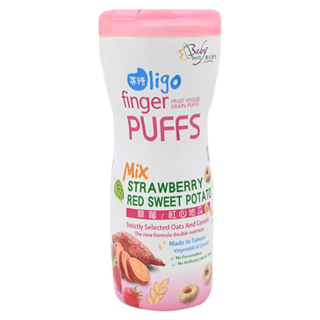 BabyBest 貝比斯特 Mix蔬果手指泡芙 7個月以上寶寶適用 圓圈造型 ISO22000認證, 草莓 + 紅心地瓜, 45g, 1瓶