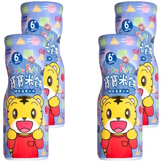 KYODA 京田製菓 巧虎寶寶米餅 6個月以上寶寶適用, 綜合莓果口味, 45g, 4瓶