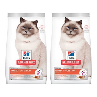 Hill's 希爾思 SCIENCE DIET 成貓7歲以上完美消化特調食譜, 雞肉+大麥+全燕麥, 3.5lb, 2袋