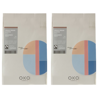 OKO 生態綠 公平貿易 衣索比亞 淺烘焙 單品咖啡豆 250g, 咖啡豆(無研磨), 2包