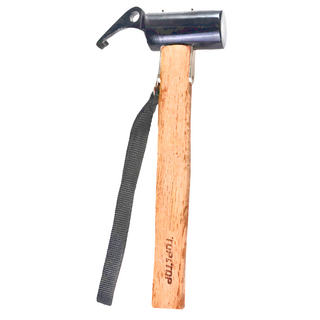 TOP&TOP 鍛造強化營槌 強化鋼鐵 原木 31cm x 11.5cm x 3.5cm 600g, 黑色, 1個