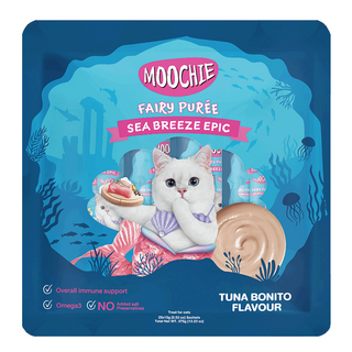 MOOCHIE 姆吉 海鮮饗宴貓肉泥 CT7 25條, 鮪魚鰹魚, 375g, 1袋