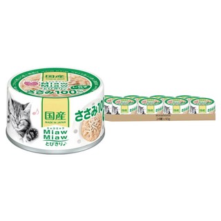 MIAWMIAW 樂妙喵6號 貓罐頭, 雞胸 + 吻仔魚, 60g, 24罐