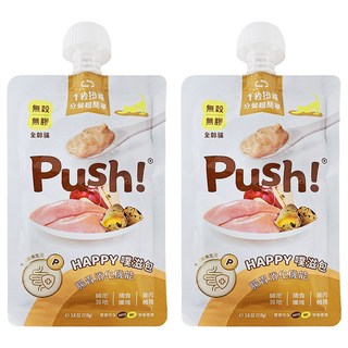 台灣 Push 機能噗滋包 P款腸胃消化, 鵪鶉 + 雞肉 + 木耳, 110g, 2包