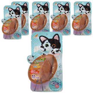 Catfeet 咪嚕最愛好吃肉塊 鰹魚 + 乳酸菌 添加乳酸菌化毛配方 含豐富的DHA、EPA, 30g, 6包