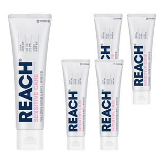 REACH 麗奇 齒科專家 抗敏感護齦牙膏, 120g, 5條