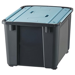 KEYWAY 聯府 雙掀蓋整理箱 55L LX-551, 藍色, 4個