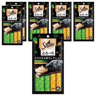 Sheba 希寶 誘惑泥 貓肉泥 4條, 雞肉 + 雞肉&白身魚, 48g, 6袋