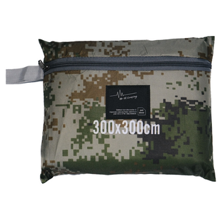 FAD 多功能防水布地布小天幕 210D牛津布, 綠色迷彩