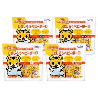 MAEDA 大阪前田製菓 5連小老虎蛋酥, 原味, 60g, 4組