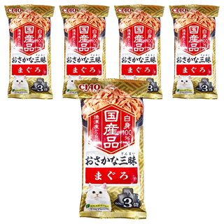 INABA CIAO 啾嚕 豪華魚三昧餐包, 鮪魚, 180g, 5袋