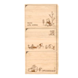 收納王妃 迪士尼單色木門櫃 3層, 維尼