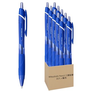 Uni 三菱 JETSTREAM 油性原子筆 0.7mm SXN-150-07, 藍色, 10入