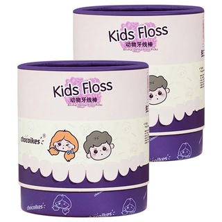 CHOCOIKES 動物造型牙線棒, 7cm, 60支, 2盒