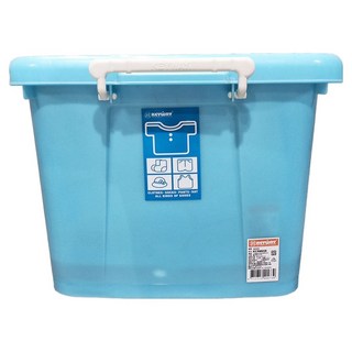 KEYWAY 銀彩滑輪整理箱 45L, 藍色, 1個
