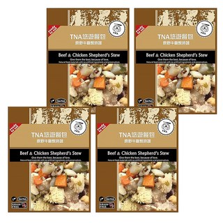 T.N.A. 悠遊 餐包, 原野牛雞燉時蔬, 150g, 4包