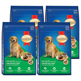 SmartHeart 慧心 成犬配方乾糧, 羊肉 + 米口味, 3kg, 4袋