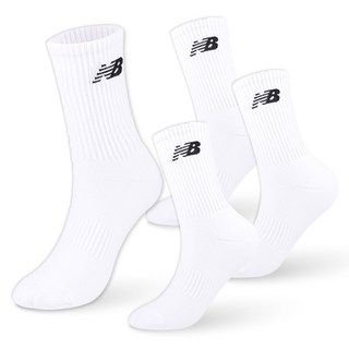 New Balance 經典Logo氣墊中筒襪 4雙組