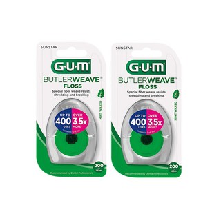 SUNSTAR 三詩達 G.U.M Weave 薄荷蠟牙線 1840, 1入, 2個