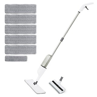 comet 噴霧刮水拖把 + 6個超細纖維拖布, 1套