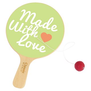 Classic WORLD 客來喜 經典木玩 兒童乒乓球遊戲, 綠色, 1組