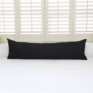 I'm Living 純棉素色多用途身體抱枕 + 枕芯, 黑色