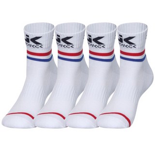 Joykick 運動襪4雙組, 4個, 白色