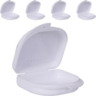 full of fun 假牙收納小型盒 8.5 x 8 cm 30g, 5個, 白色