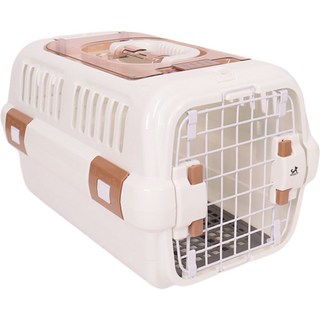 Ding Dong Pet 寵物雙開門外出提籠, 1個, 白色