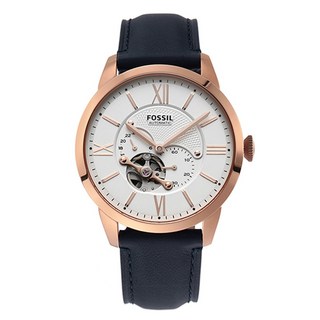 FOSSIL 男士用 Townsman 自動機械皮革手錶 ME3171 + 組合包