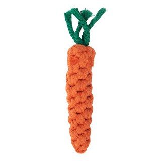 comet 寵物訓練棉繩編織胡蘿蔔, 橘色, 1個