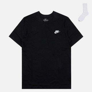 NIKE 男款 NSW Club 短袖T恤 AR4999 + Welldone 襪子組