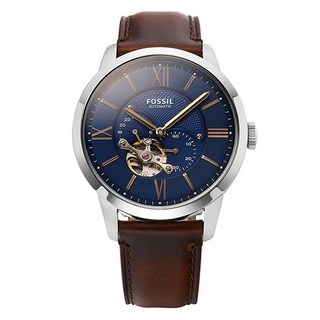 FOSSIL 男士 Townsman 自動機械皮革手錶 ME3110