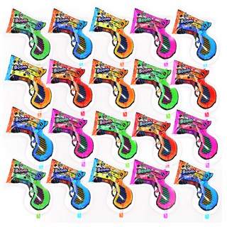 BABIO 手槍式五彩紙屑拉炮槍 銀箔碎花活動用槍 20入組, 1套, 混合顏色